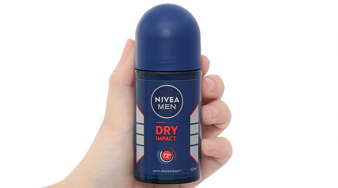 Lăn khử mùi Nivea Men Dry Impact cho nam chai 50ml - 5